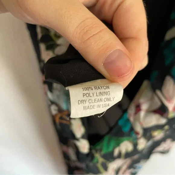 Slate + Willow Hudson Floral Maxi Asymmetrical Dress One Shoulder Black 0 - Picture 11 of 12